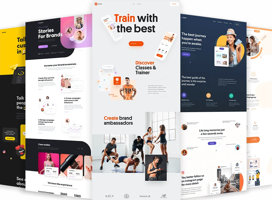 Themed Website Mockup